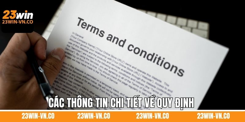 Các thông tin chi tiết về quy định của tài khoản người dùng