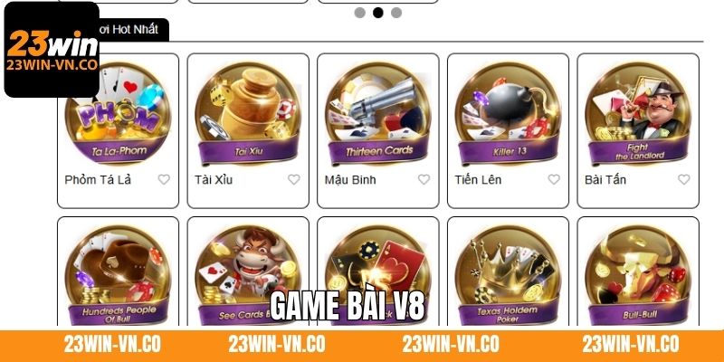 Game Bài V8 - Sân Chơi Giải Trí Chất Lượng Nhất Ở 23Win
