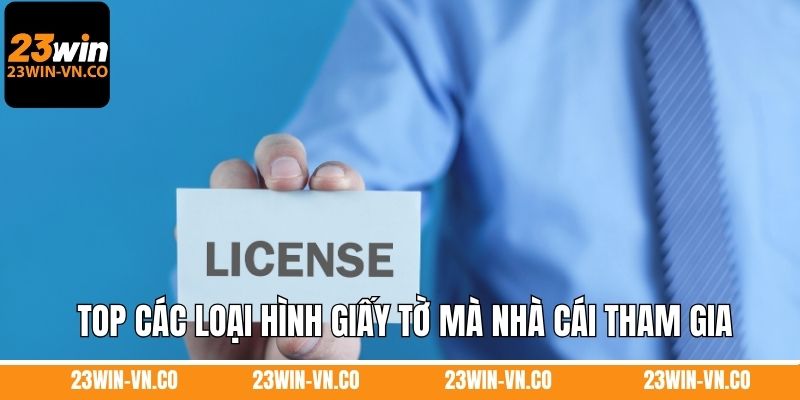 Top các loại hình giấy tờ mà nhà cái tham gia 