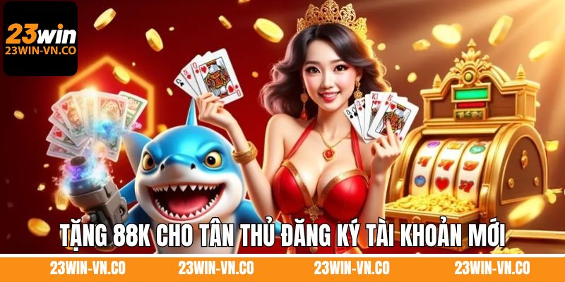 Tặng 88K Cho Tân Thủ Đăng Ký Tài Khoản Mới Hợp Lệ Ở 23Win 1 Tặng 88K Cho Tân Thủ Đăng Ký Tài Khoản Mới Hợp Lệ Ở 23Win
